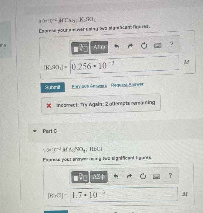 Number 20 Missed This Read Section 18 6 Pages 823 826 Watch We 18 12 Determine The Minimum Concentration Of The Prec 2