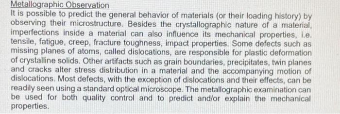 D Materials Microstructure Background Theory And Information The Way To Ensure That Any Material Will Perform In Servic 2