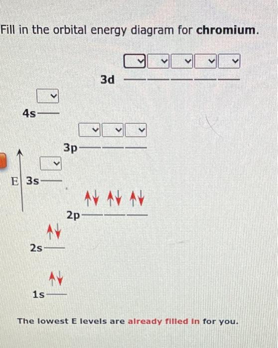 Fill In The Orbital Energy Diagram For The Carbon Atom E 2s 1s 2p Fill In The Orbital Energy Diagram For Silicon E 3s 3