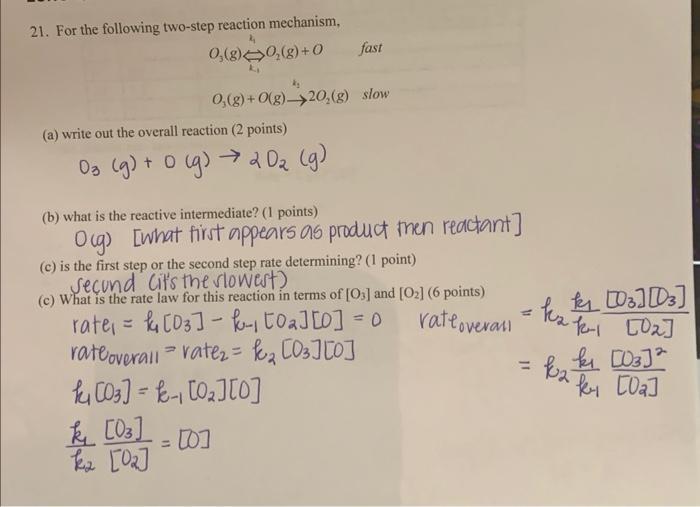 Extra Credit Worth 4 Points During The Kinetic Study Of The Reaction 2a Bc D Following Results Were Obtained Run 2