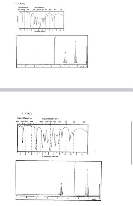 4 Assign Structures To The Following Spectra 5 Points A C H O 11 10 B Caho Pr 1h S 5h M 2h D I H 1h Sext 2