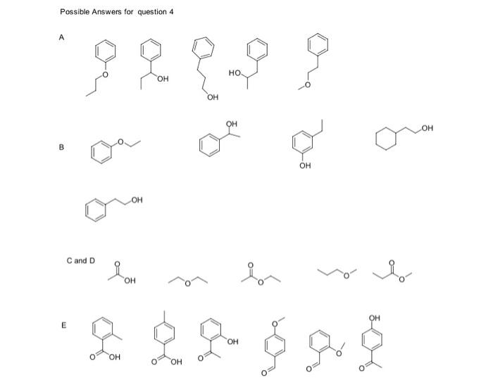 4 Assign Structures To The Following Spectra 5 Points A C H O 11 10 B Caho Pr 1h S 5h M 2h D I H 1h Sext 4
