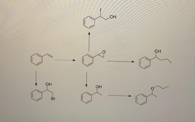 The Question Says Complete The Diagram Of The Reaction Below Adding The Necessary Conditions On The Arrows To Achieve 1