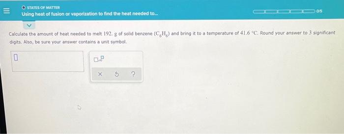 E O States Of Matter Using Heat Of Fusion Or Vaporization To Find The Heat Needed To 0 5 Calculate The Amount Of Heat 1