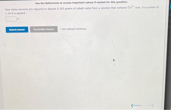 Use The References To Access Important Values If Needed For This Question How Many Seconds Are Required To Deposit 0 29 1