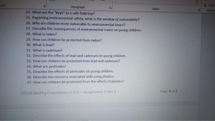 A A Aa A A D A Paragraph 38 How Can Educators Prepare For Emergencies 39 How Can Educators Prepare Children For Em 2