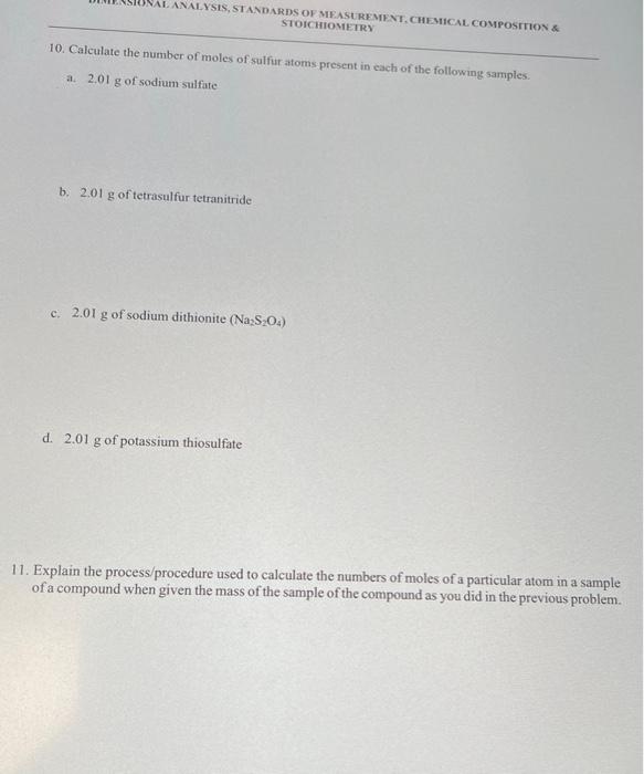 X Dimensional Analysis Standards Of Measurement Chemical Composition Stoichiometry 3 Using The Average Atomic Masse 4