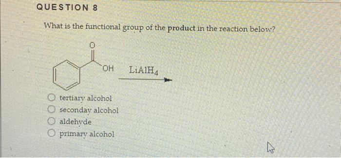 Question 2 What Is The Major Organic Product Of The Reaction Below H H C Ho I Ho Oooo Abcd C H C A H H Oh C Ch H 4