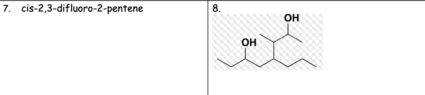 Draw Structural Formula Or Carbon Skeletons For The Following Organic Compounds 1