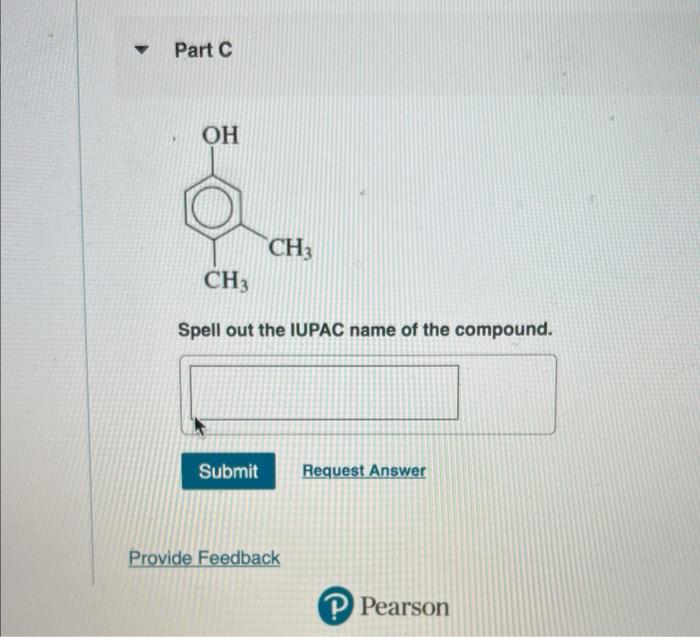 Dback Part A Ho Spell Out The Iupac Name Of The Compound Submit Request Answer Part B Br Oh Br Spell Out The Iupac Name 2