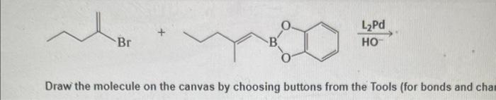 Br B L Pd Ho Draw The Molecule On The Canvas By Choosing Buttons From The Tools For Bonds And Char 1