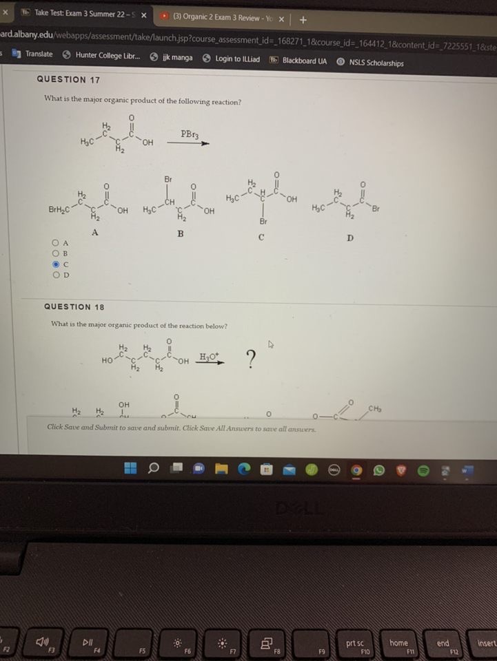 What Is The Major Organic Product Of The Reaction Below 1