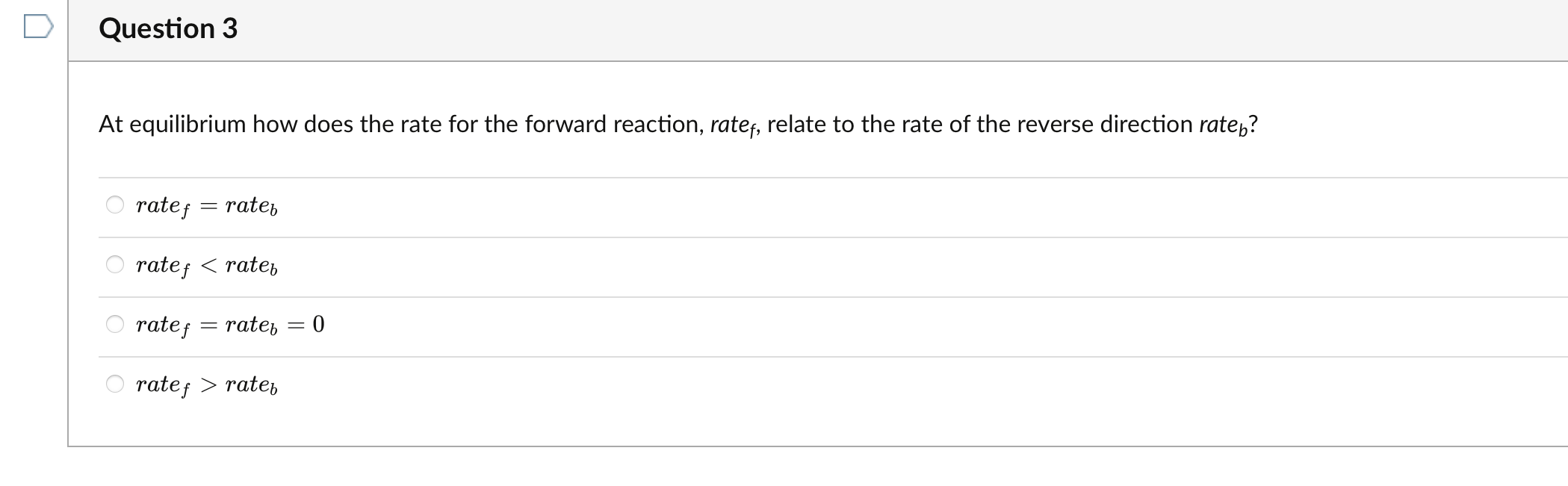 Question 2 How Does Kc Relate To Kf The Rate Constant For The Forward Reaction And Kb The Rate Constant For Going In Th 2