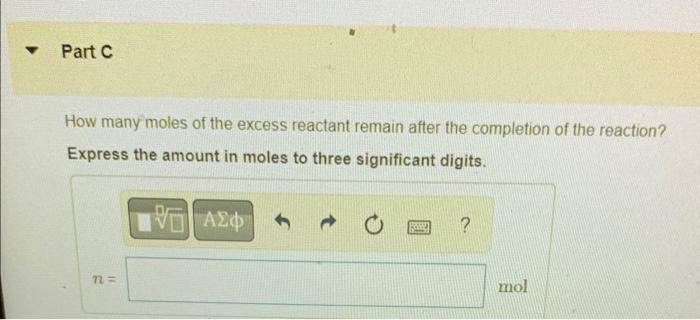 Part A Which Reagent Is The Limiting Reactant When 0 650 Mol Al Oh 3 And 0 650 Mol H So4 Are Allowed To React O Al Oh 2