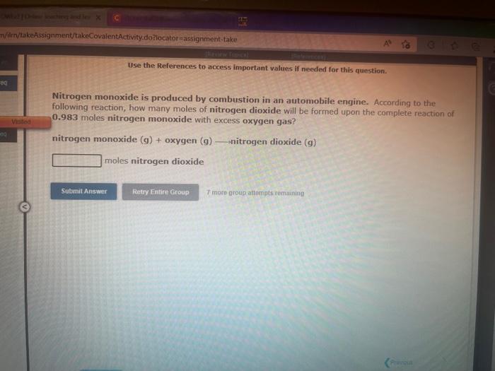 Assignment Takecovalentactivity Do Locator Assignment Take Submit Answer Use The References To Access Important Values I 7