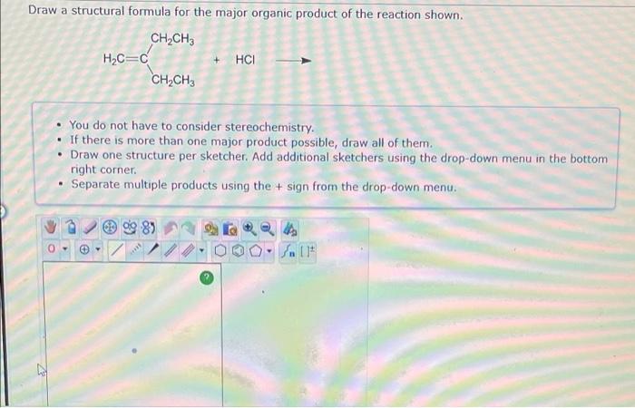 Draw A Structural Formula For The More Stable Carbocation Intermediate Formed In The Reaction Shown Ch Hbr You Do 2
