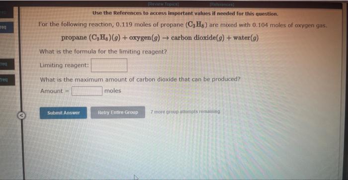 Use The References To Access Important Values It Needed For This Question The Illustration To The Left Represents A Mix 5