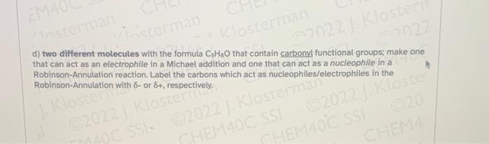 Question 6 16 Points Draw The Chemical Structure Of A Three Different Carboxylic Acid Derivatives With Five Carbons 2