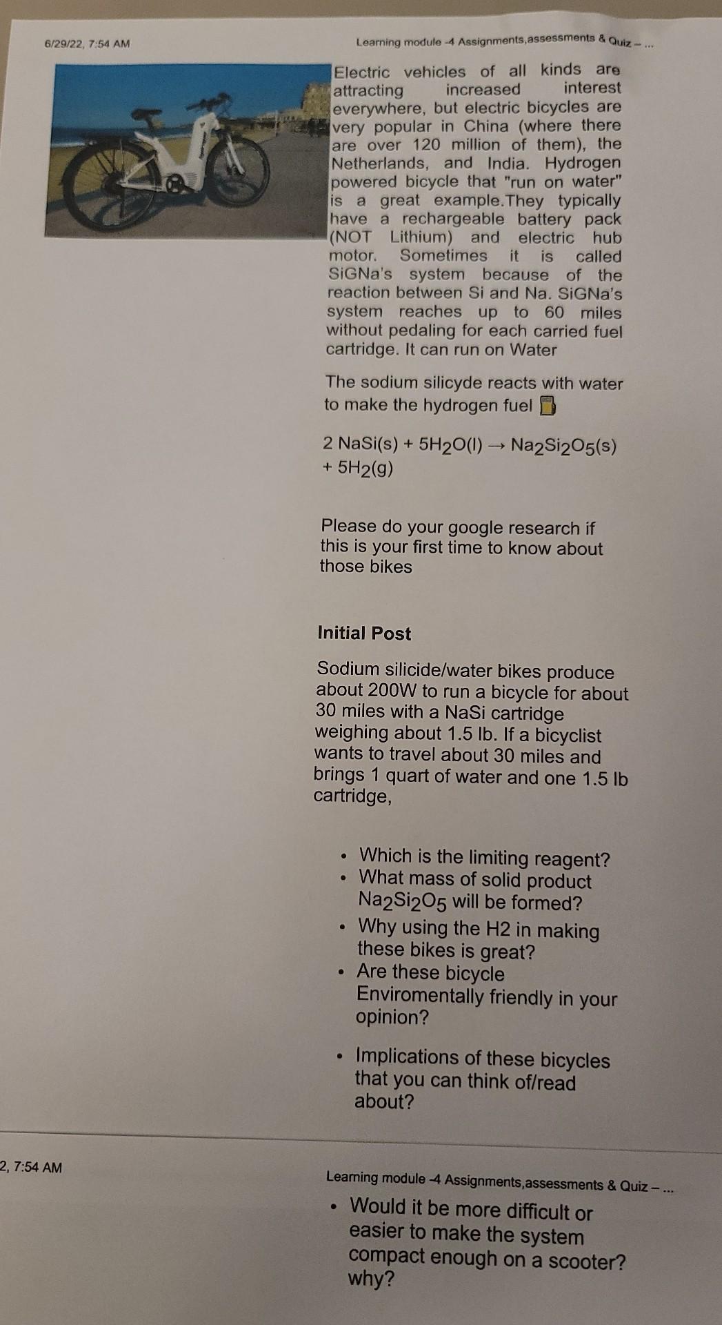 6 29 22 7 54 Am 2 7 54 Am Learning Module 4 Assignments Assessments Quiz Electric Vehicles Of All Attracting 1
