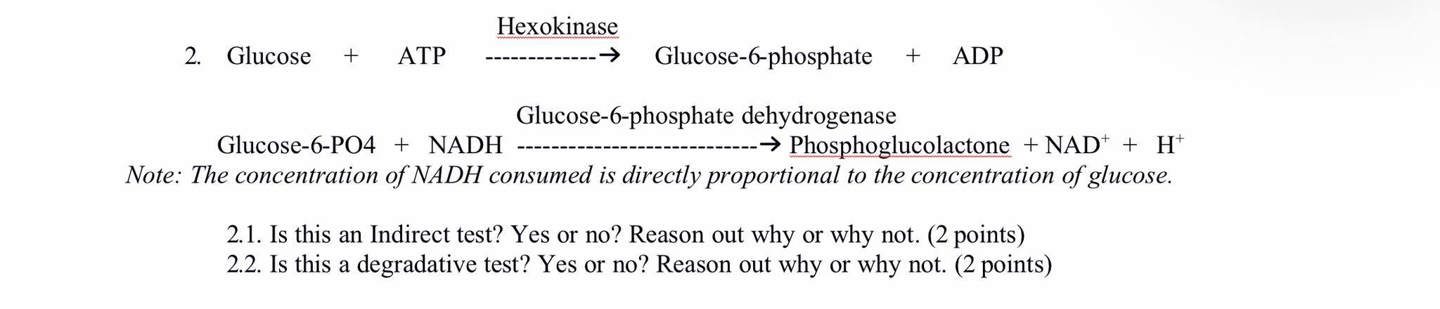 2 Glucose Atp Hexokinase Glucose 6 Phosphate Adp Glucose 6 Phosphate Dehydrogenase Glucose 6 Po4 Nadh Phospho 1