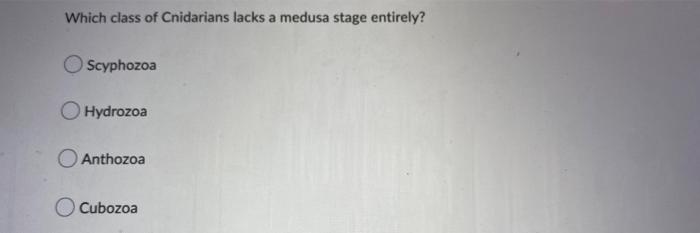All Nematodes Are Parasitic Or Otherwise Cause Harm To Animals And Plants True False Which Class Of Cnidarians Lacks A 2