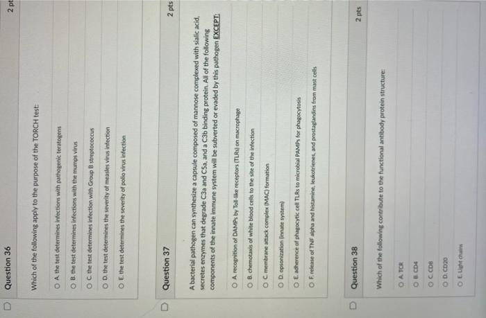 Question 33 You Are Coordinating A Medical Response To A Hepatitis A Virus Outbreak Applied Passive Specific Immunity W 2
