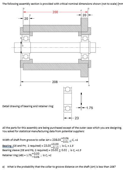 The Following Assembly Section Is Provided With Critical Nominal Dimensions Shown Not To Scale Mm 200 2011 20 208 De 1