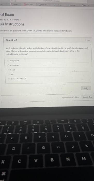 P Al Exam Ted Jul 10 At 7 39pm Uiz Instructions Exam Has 64 Questions And Is Worth 140 Points This Exam Is Not A Proct 1
