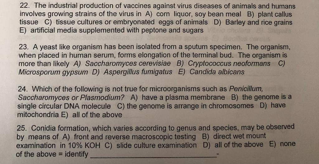 22 The Industrial Production Of Vaccines Against Virus Diseases Of Animals And Humans Involves Growing Strains Of The V 1