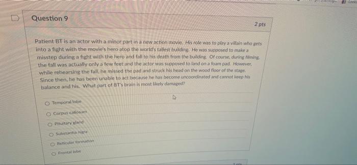 Question 1 Patient Lt Has Been Diagnosed With Schizophrenia Lt Frequently Hears Voices That Tell Him What To Do At Oth 9