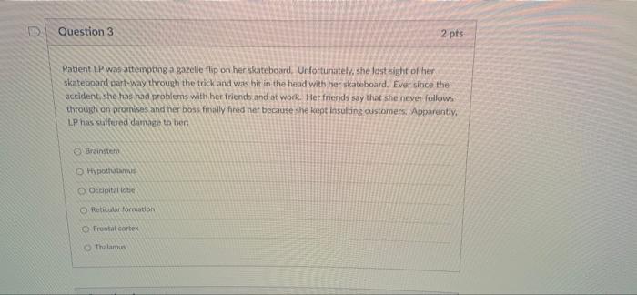 Wers As You Go But You May Change Any Answer Before You Finish And Submit Question 1 Patient Lt Has Been Diagnosed Wit 3