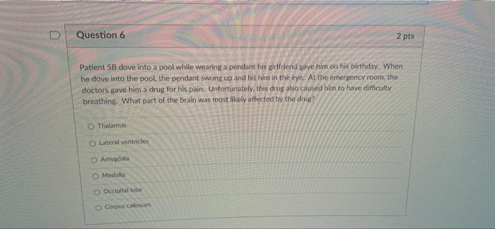 Question 4 Patient Jj Has Suffered Troubling Seizures Most Of His Life Recently These Seizures Became So Severe That J 3