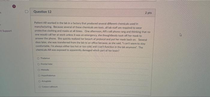 Question 10 Patient Os Was Brushing His Teeth One Evening When His Cat Suddenly Jumped On His Shoulders Os Was So Surpr 3