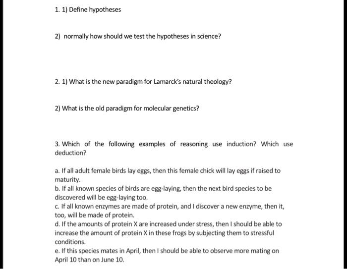 1 1 Define Hypotheses 2 Normally How Should We Test The Hypotheses In Science 2 1 What Is The New Paradigm For Lama 1