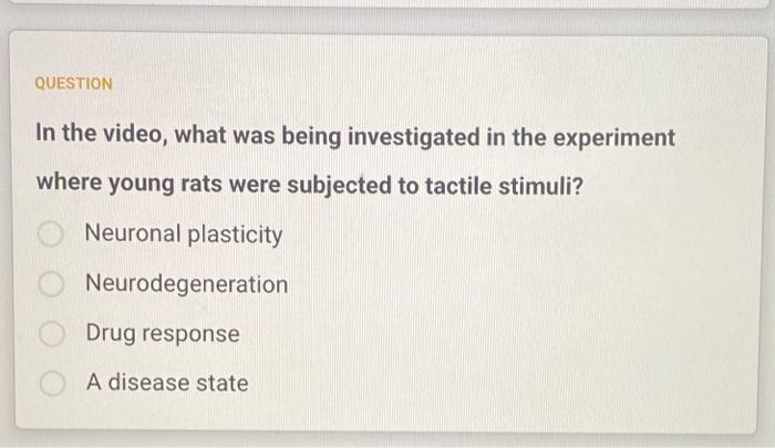 Question Which Of The Following Is An Invasive Technique Used For Investigating The Nervous System At The Systems Or Cir 5