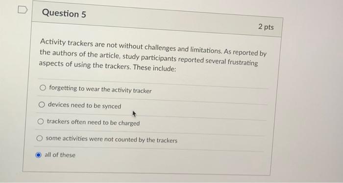 Er N Question 1 2 Pts It Is Important For Us As Exercise Science Majors And Exercise Physiologists To Study The Impact 3