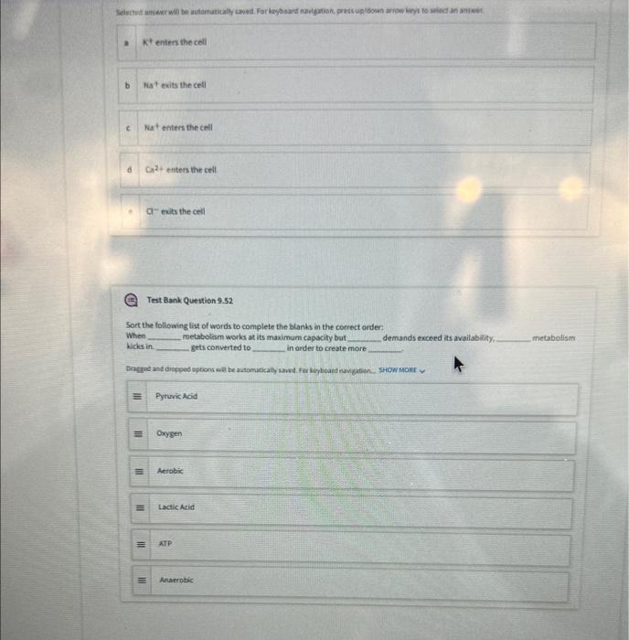Select Answer Will Be Automatically Saved For Keyboard Navigation Press Up Down Arrow Keys To Select An Answer A B C D 1