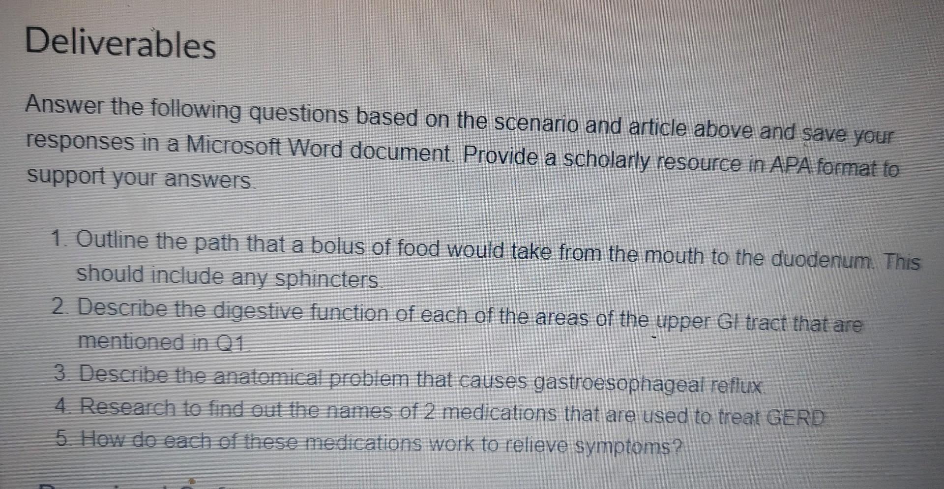 History Mrs T Is A 45 Yr Old Female Who Reports Frequent Heartburn And Regurgitation Of Acid Into Her Mouth For The Pas 2