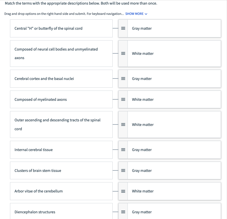 Match The Terms With The Appropriate Descriptions Below Both Will Be Used More Than Once Drag And Drop Options On The 1