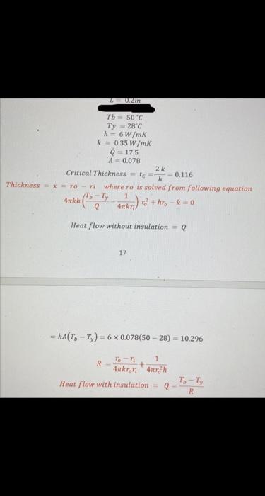Um Tb 50 C Ty 28 C H 6 W Mk K 0 35 W Mk Q 17 5 40 078 2k Critical Thicknessic 0 116 Thickness Ro Ri Where Ro Is Vol 2