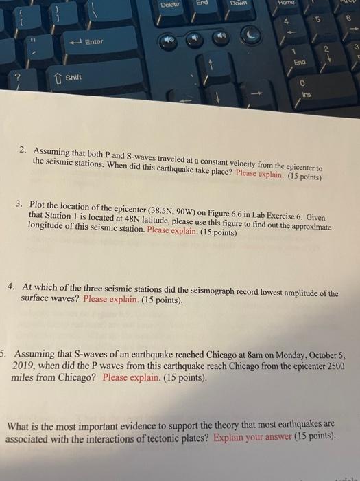 The Following Questions Are For Lab Exercise 6 Hypothetically An Earthquake With Richter Scale 7 0 Took Place In Midwes 2