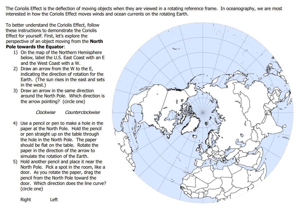 The Coriolis Effect Is The Deflection Of Moving Objects When They Are Viewed In A Rotating Reference Frame In Oceanogra 1