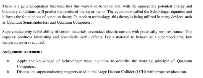There Is A General Equation That Describes This Wave Like Behavior And With The Appropriate Potential Energy And Bounda 1