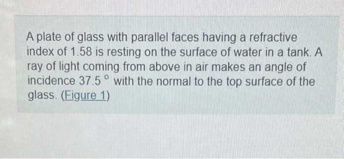 A Tank Whose Bottom Is A Mirror Is Filled With Water To A Depth Of 20 0 Cm A Small Fish Floats Motionless 6 50 Cm Under 3