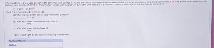 A Force Platform Is A Tool Used To Analyze The Performance Of Athletes Measuring The Vertical Force That The Athlete Exe 1