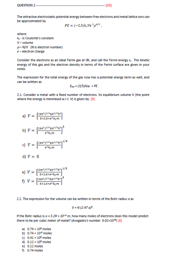 Quantum Physics Question Please Help 1