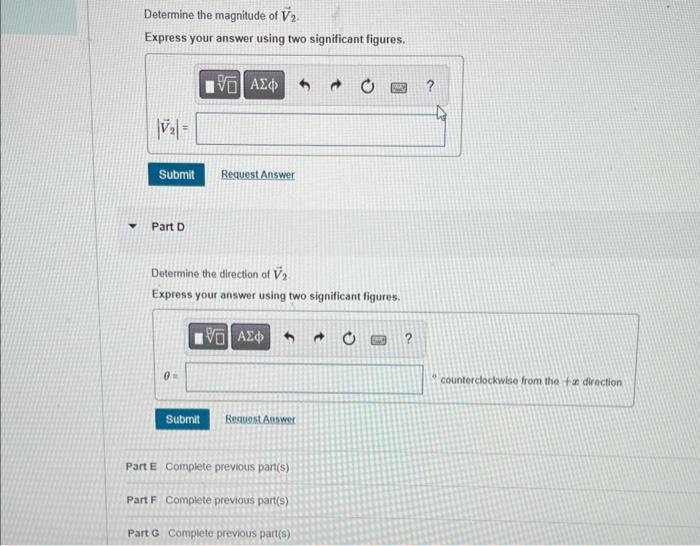 Lot V 60 I 81 And V 50 4 5i Part A Determine The Magnitude Of V Express Your Answer Using Two Significant Figures 2