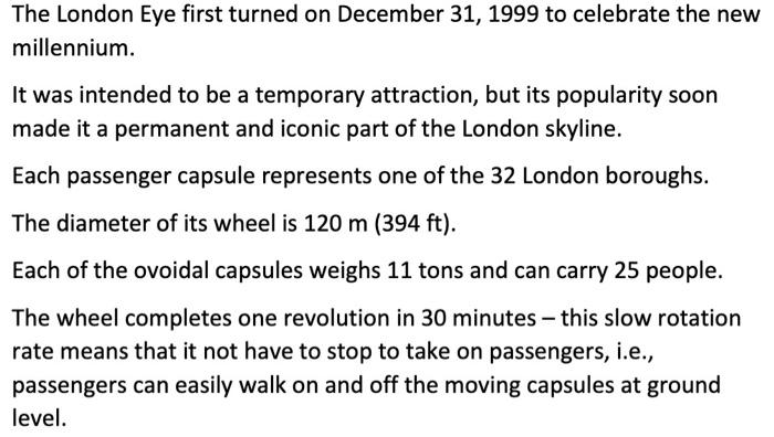 The London Eye First Turned On December 31 1999 To Celebrate The New Millennium It Was Intended To Be A Temporary Attr 1