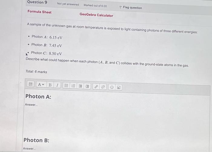 Question 6 Formula Sheet Not Yet Answered Marked Out Of 3 00 Geogebra The Pictures Below Show Interference Patterns Prod 3