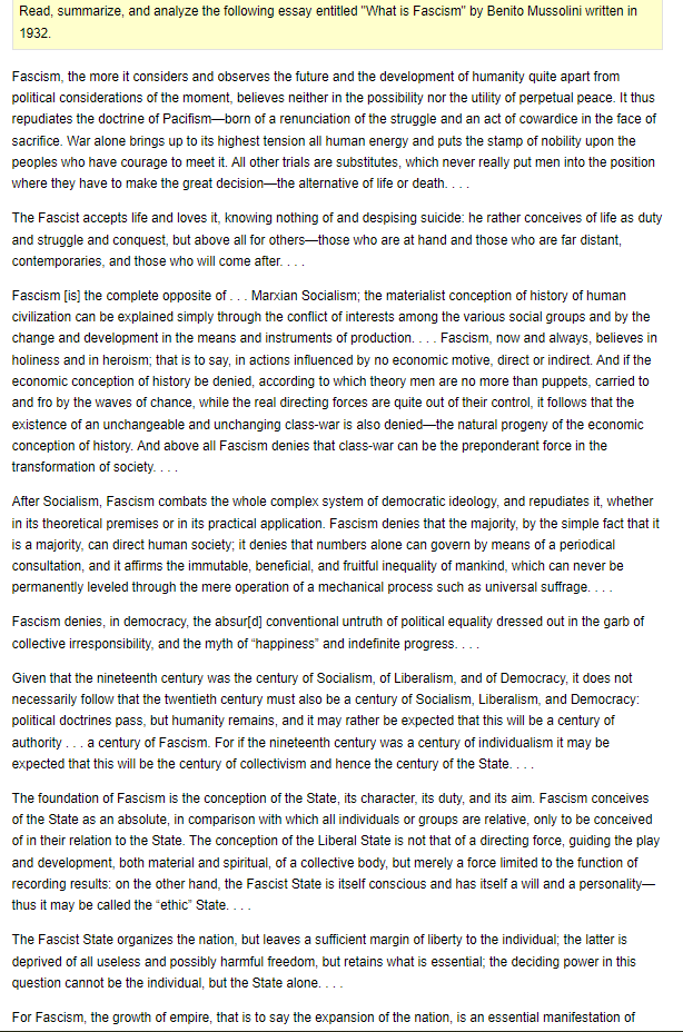 Once Completed Will Get Insta Thumbs Up By Me In Ur Own Words Write A 200 Words Quick Summuary About What Is Fascism B 1